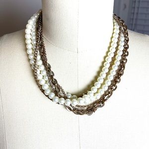 Multi-strand Faux Pearl Necklace